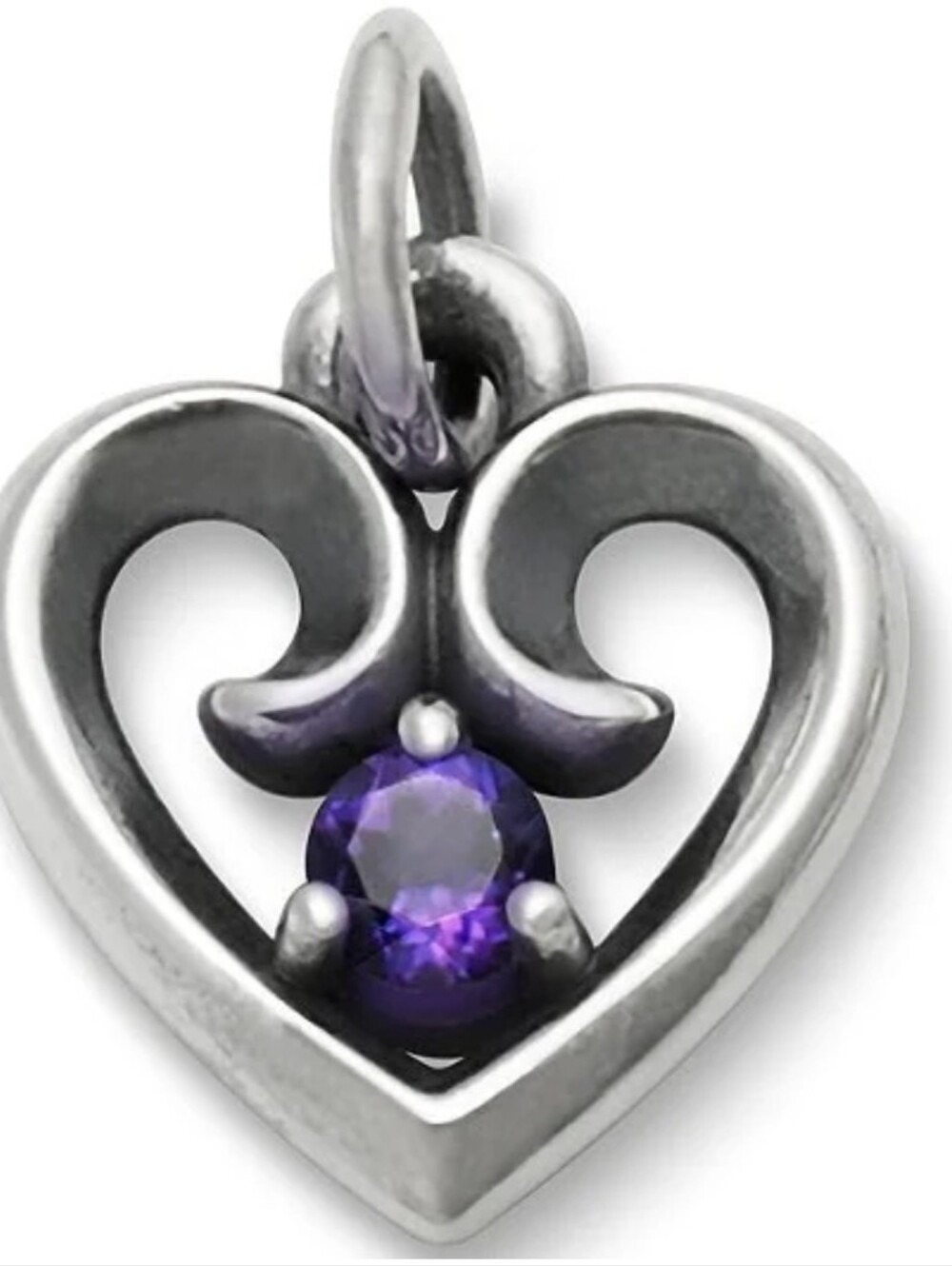 James AveryAvery Remembrance Heart February Birthstone with Amethyst Charm